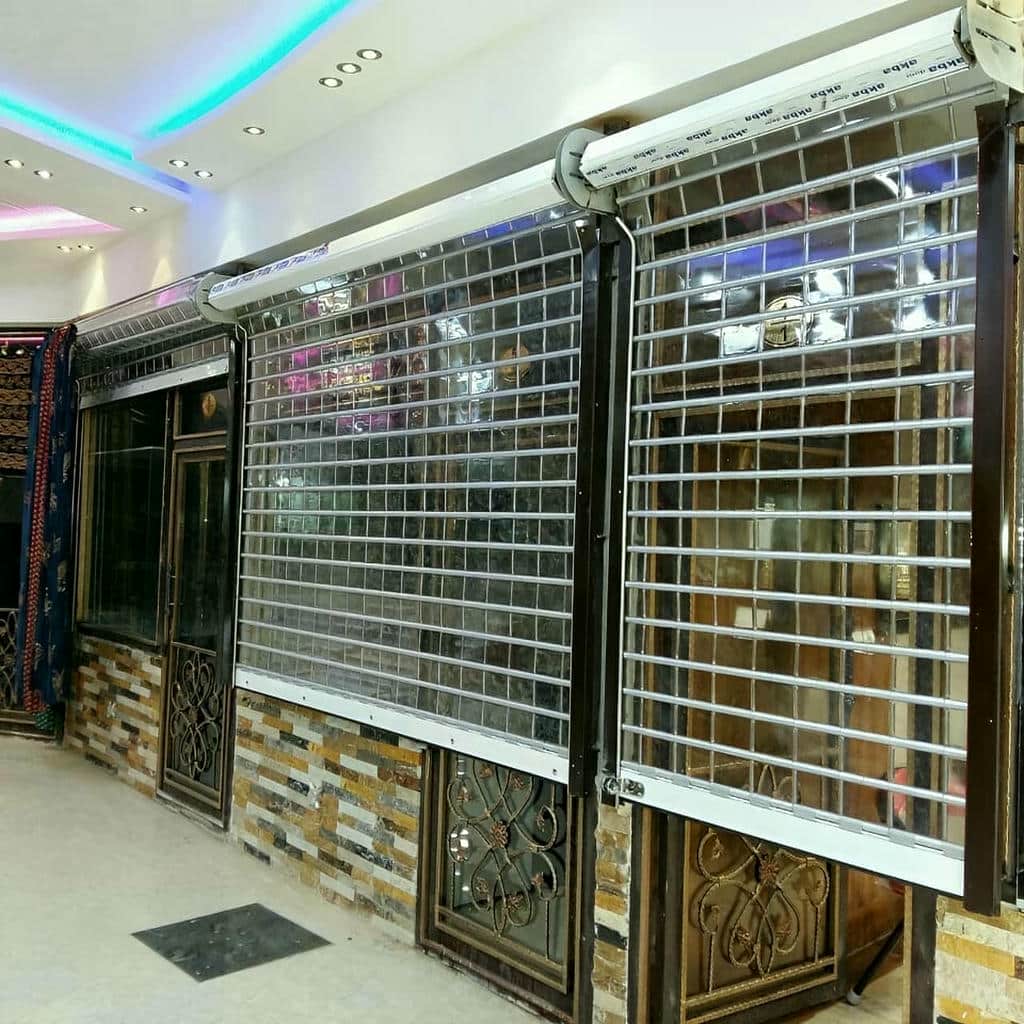 کرکره برقی سفید برای مغازه استان کرمانشاه
