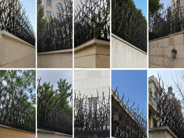 حفاظ دیوار شاخ گوزنی مشکی در بندرعباس فروش تخصصی حفاظ دیوار در بندرعباس و حومه